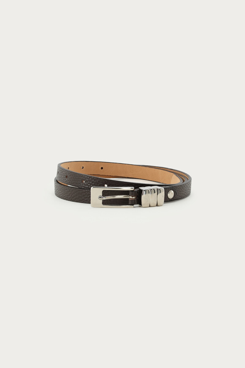 Small black leather belt | My Jewellery