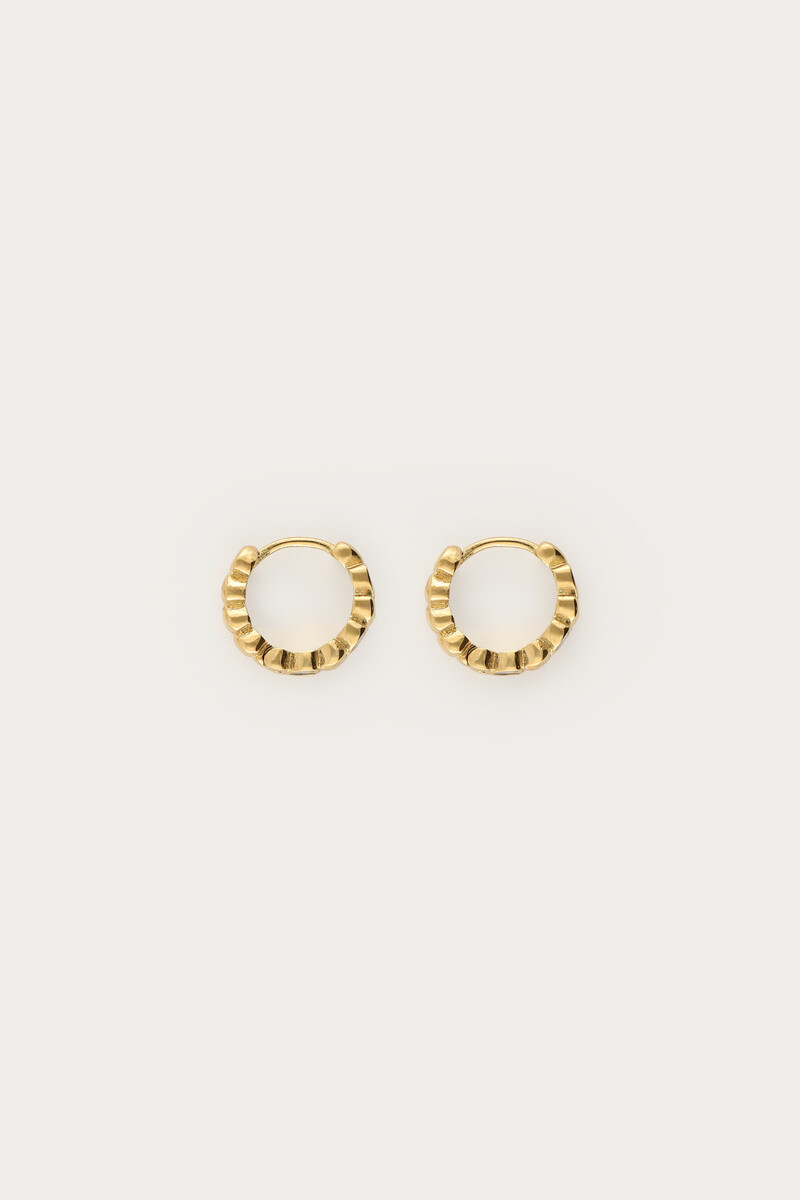 Small hoop earrings with hearts | My Jewellery