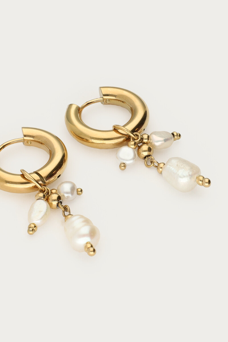 Small earrings with freshwater pearls | My Jewellery