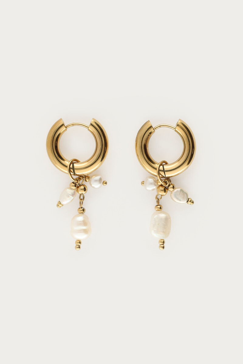 Small earrings with freshwater pearls | My Jewellery