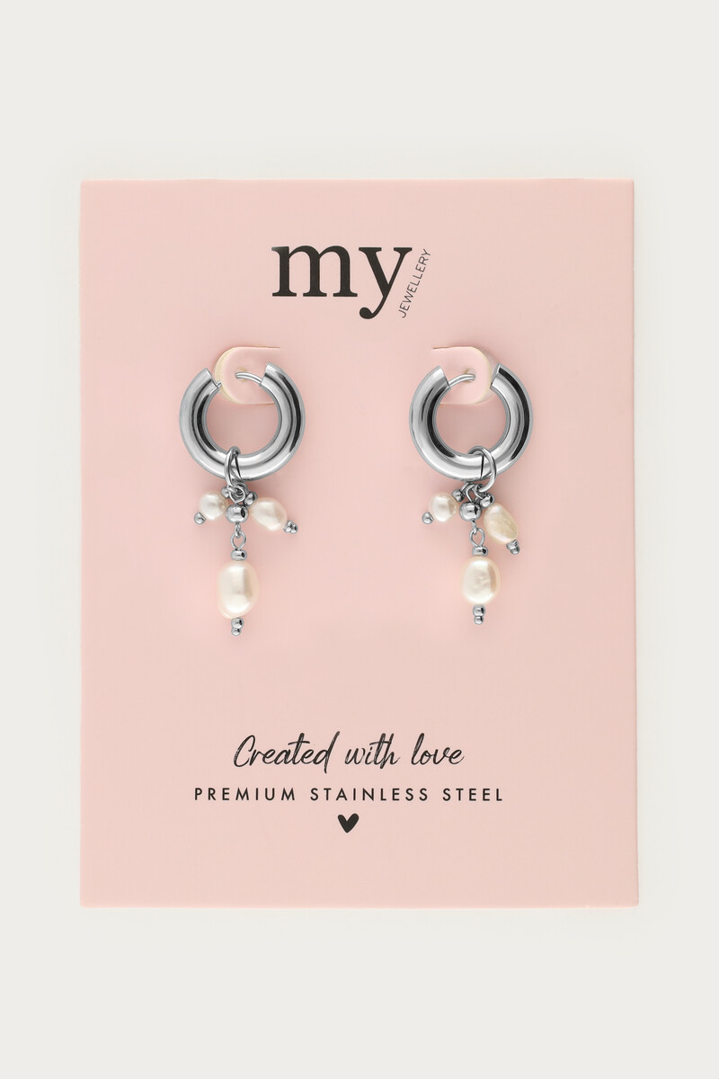 Small earrings with freshwater pearls | My Jewellery