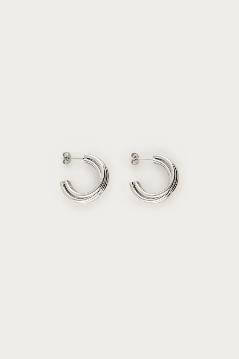 Earrings with multi rows small