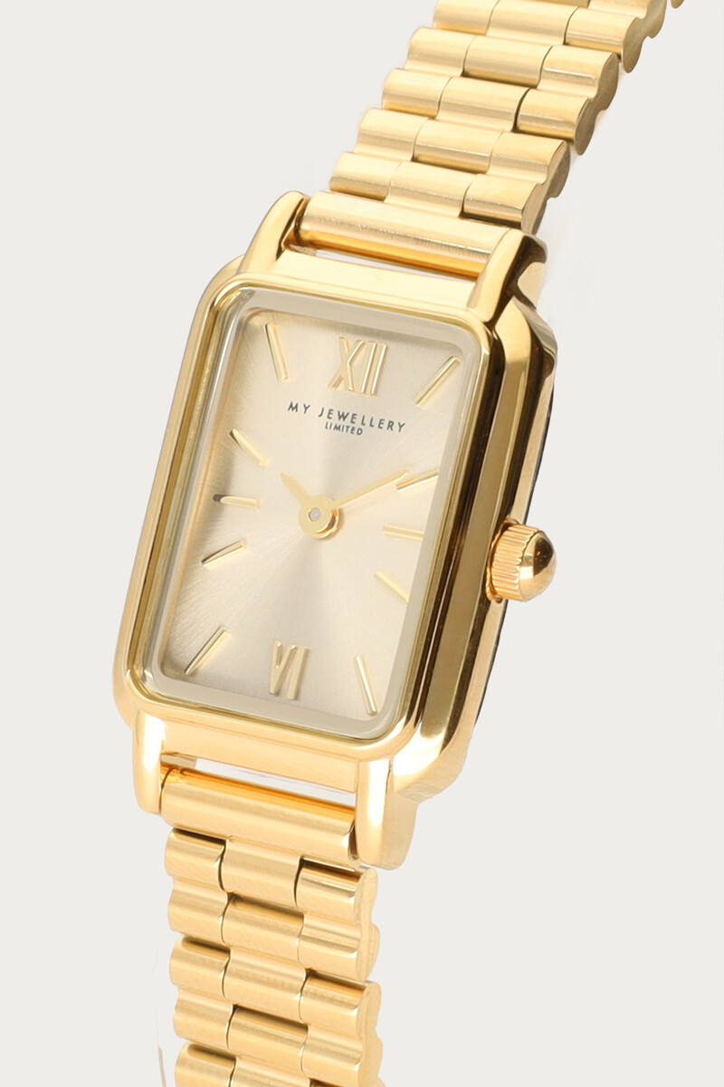 Square watch with beige dial | My Jewellery