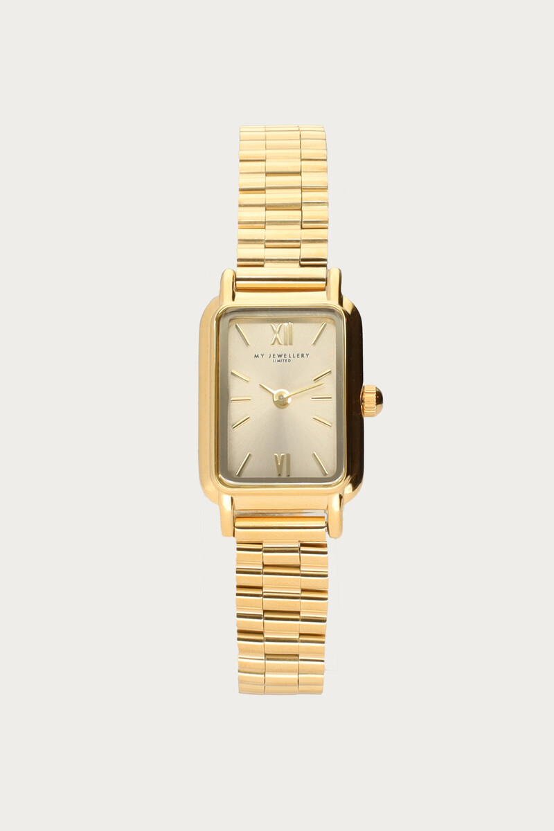 Square watch with beige dial | My Jewellery