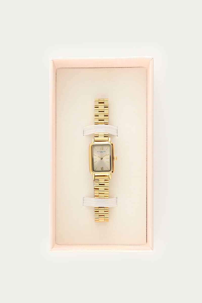 Square watch with beige dial | My Jewellery