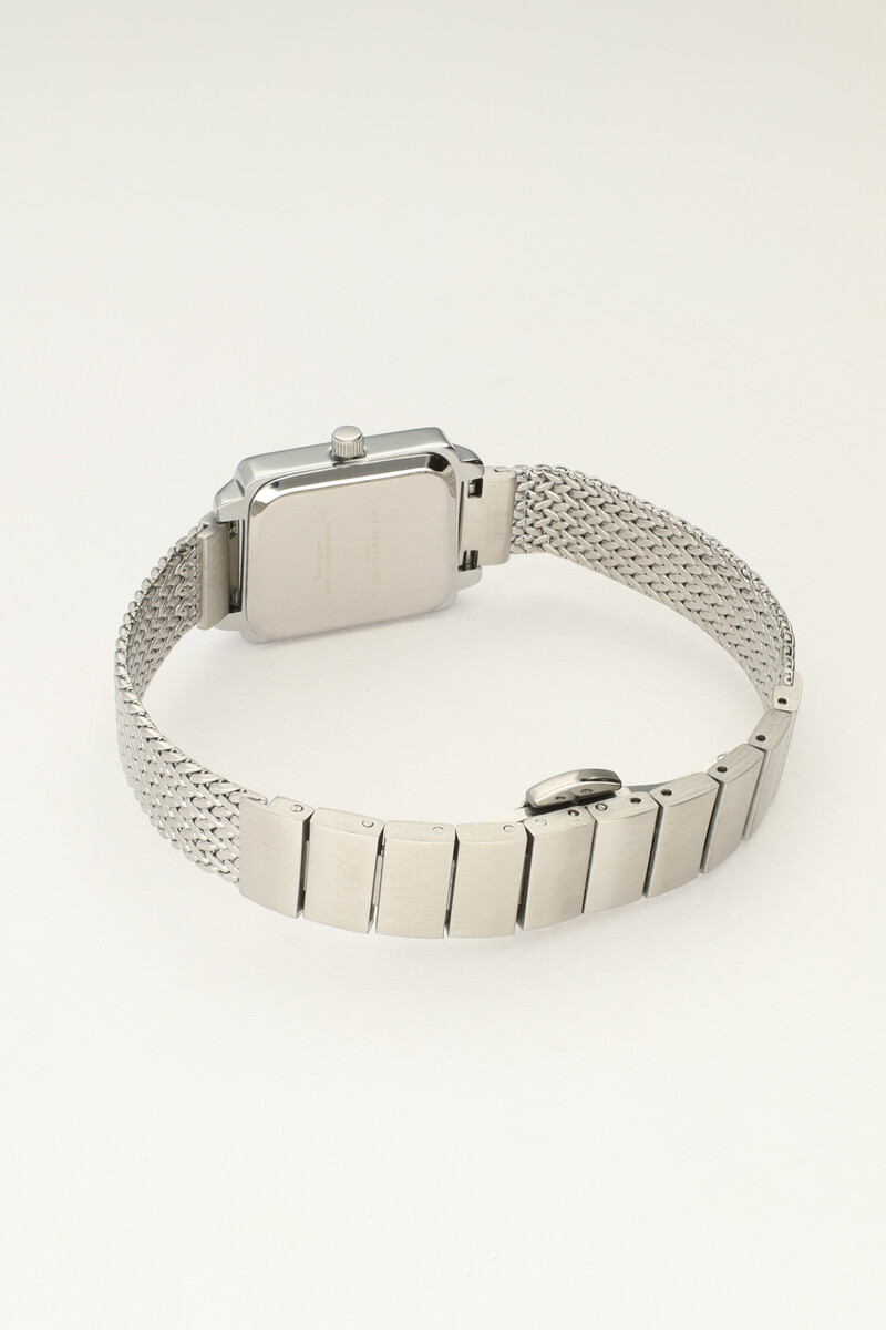 Square watch with braided chain strap | My Jewellery