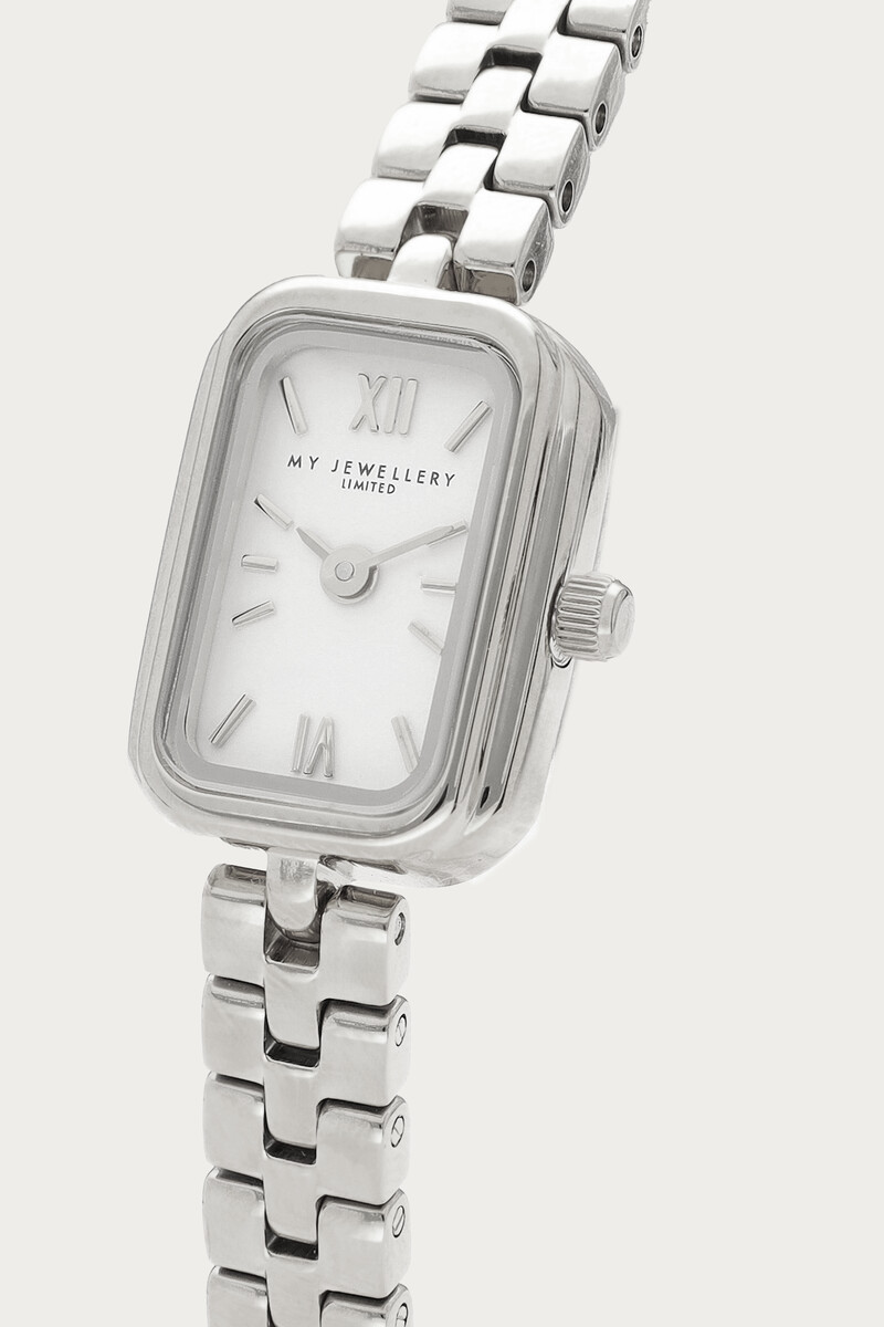 Square watch with mini chain links | My Jewellery