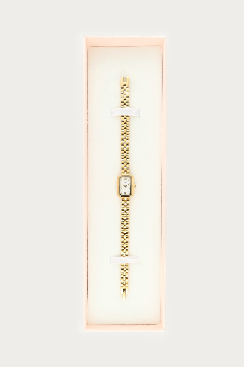 Square watch with mini chain links | My Jewellery