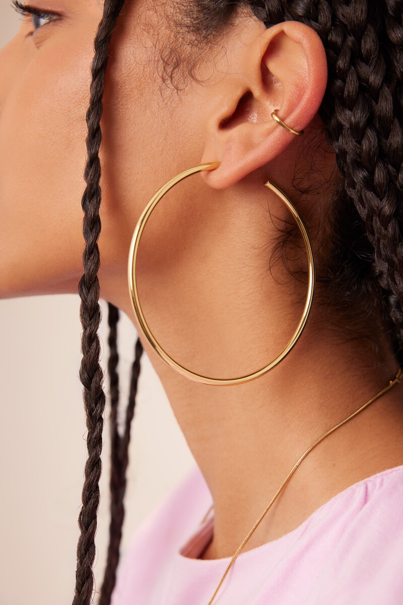 Statement basic hoop earrings large | My Jewellery