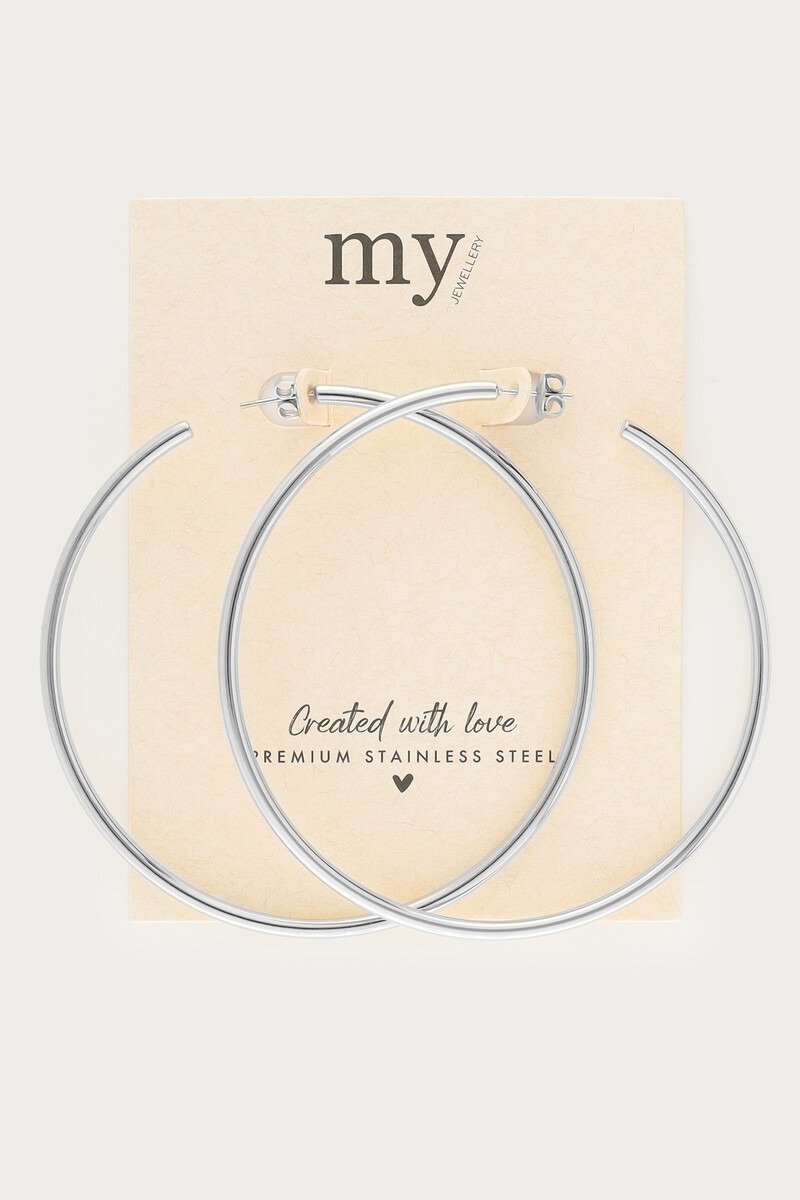 Statement basic hoop earrings large | My Jewellery
