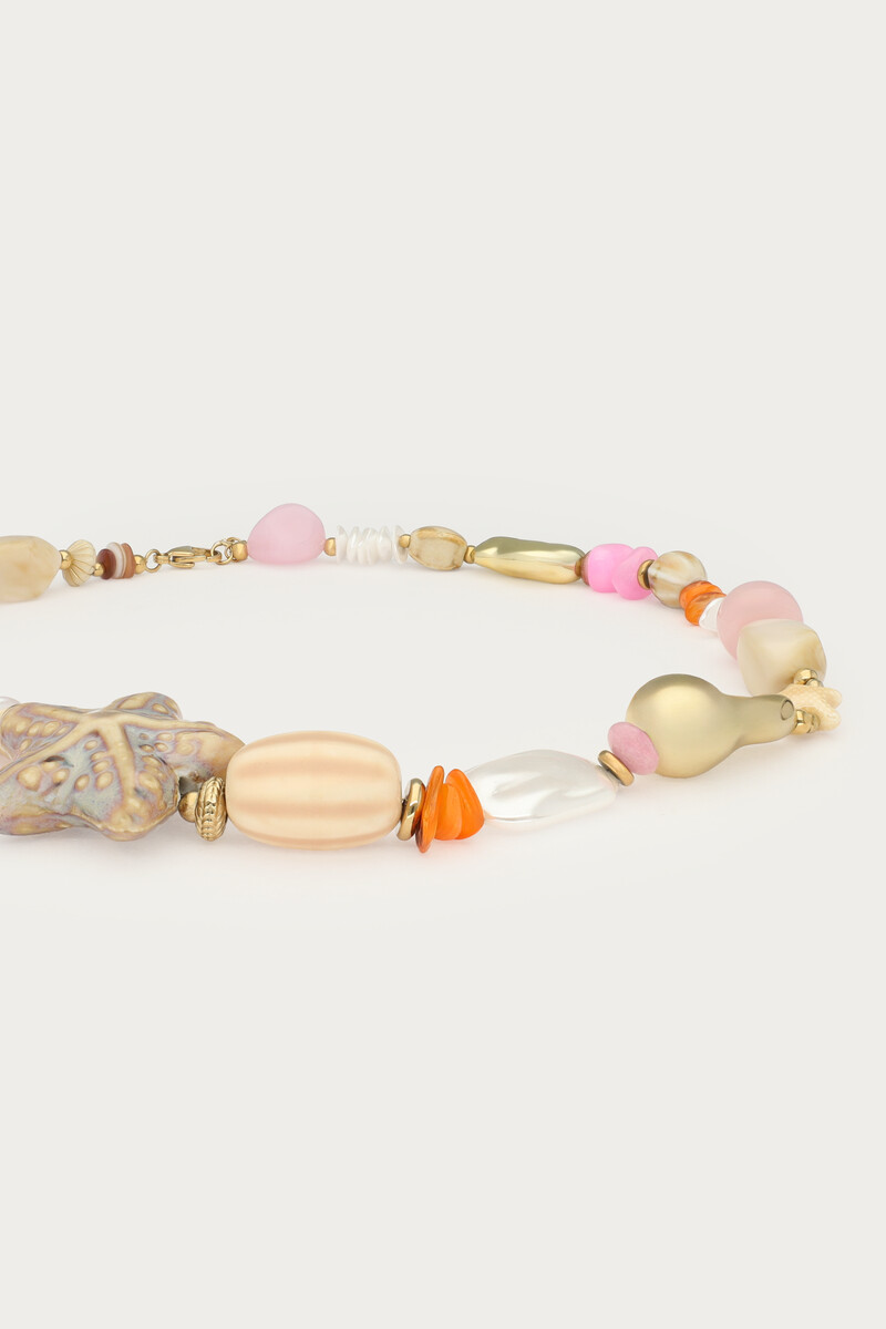 Statement beaded necklace with starfish | My Jewellery