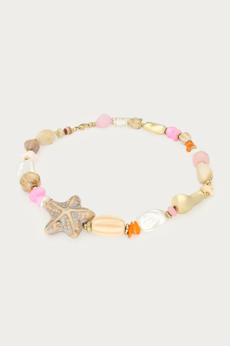 Statement beaded necklace with starfish | My Jewellery