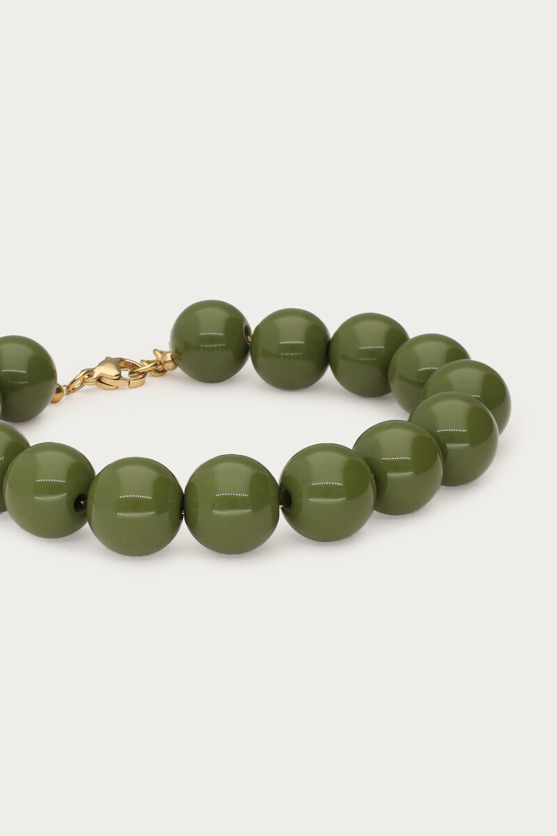 Statement bracelet with green beads | My Jewellery