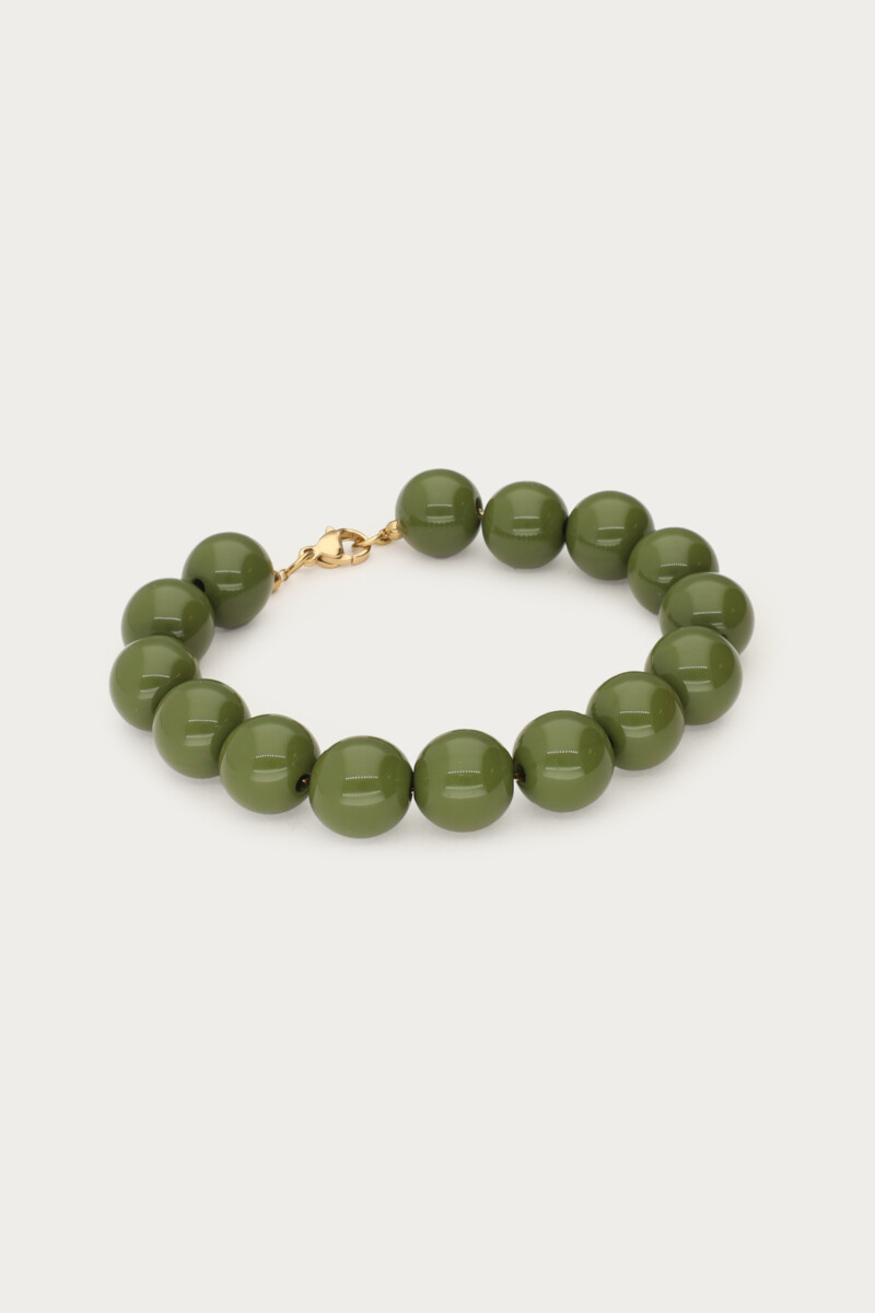 Statement bracelet with green beads | My Jewellery