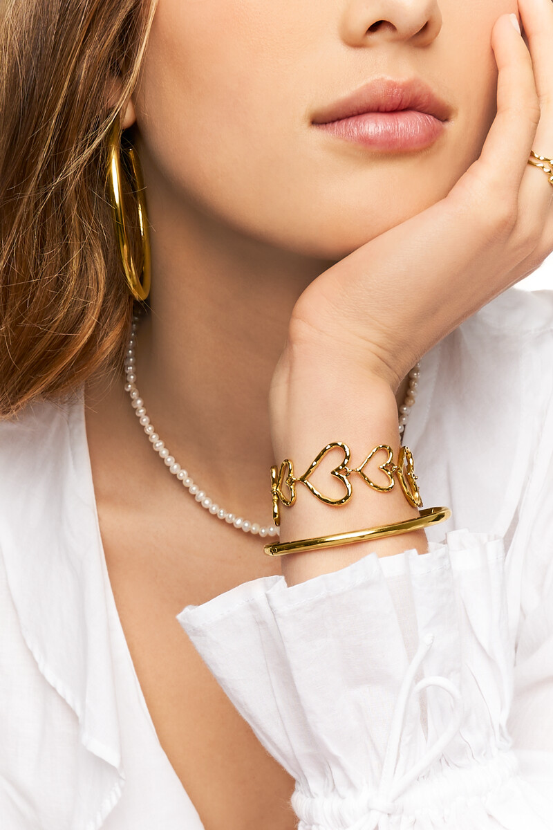 Statement bracelet with open hearts | My Jewellery