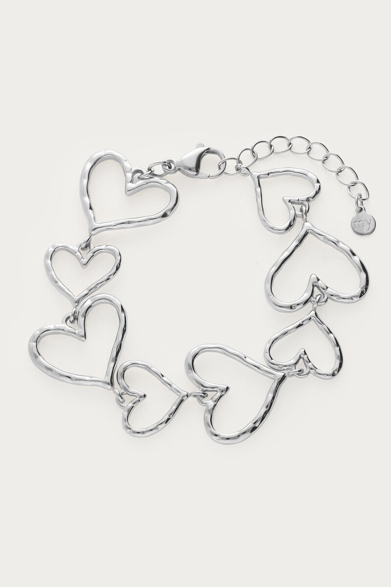 Statement bracelet with open hearts | My Jewellery