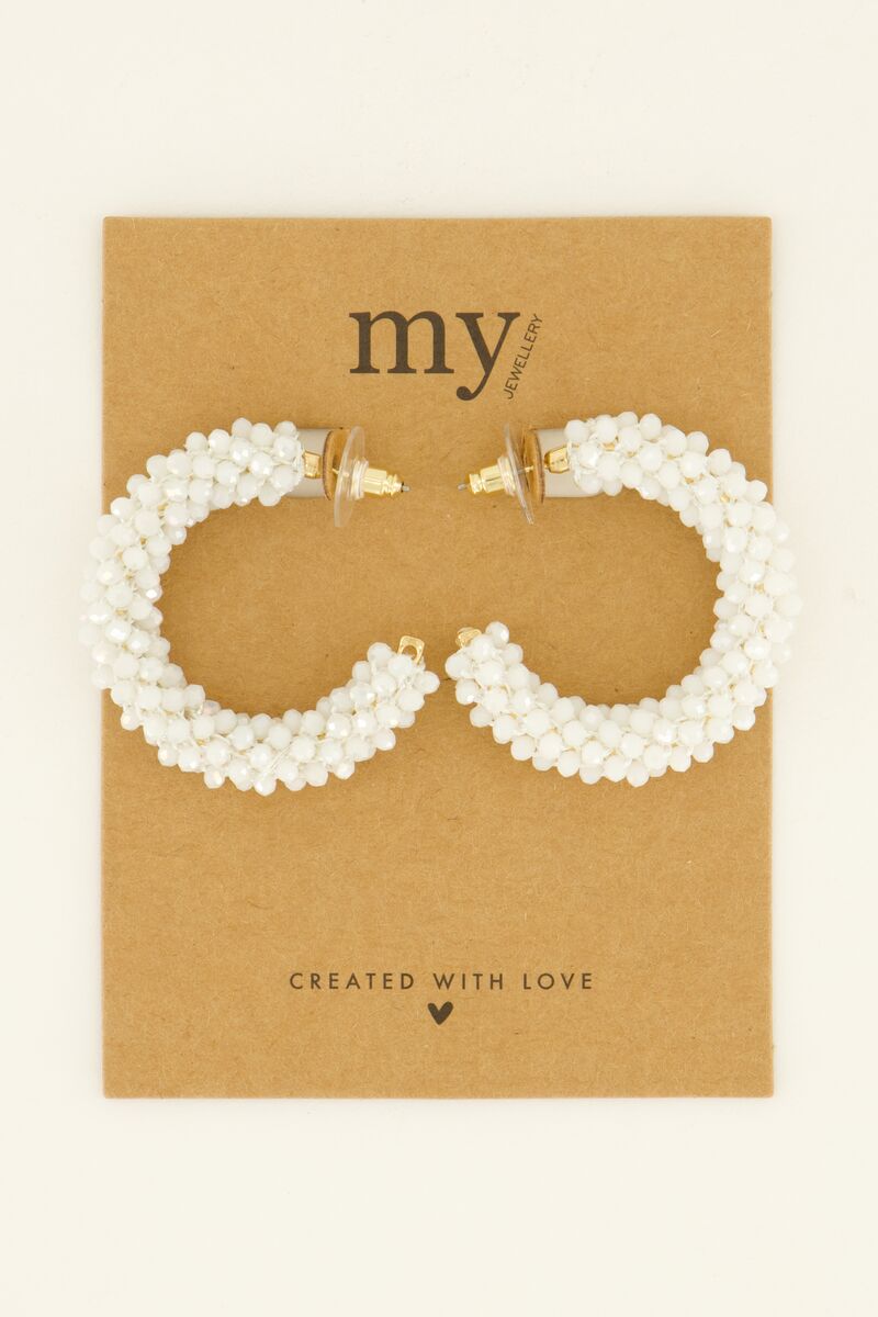 My jewellery Statement cirkel oorbellen met steentjes
