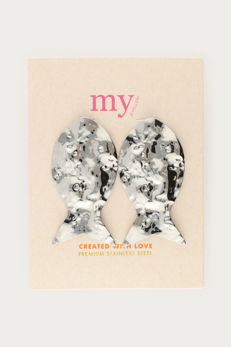 Statement drop earrings fish | My Jewellery