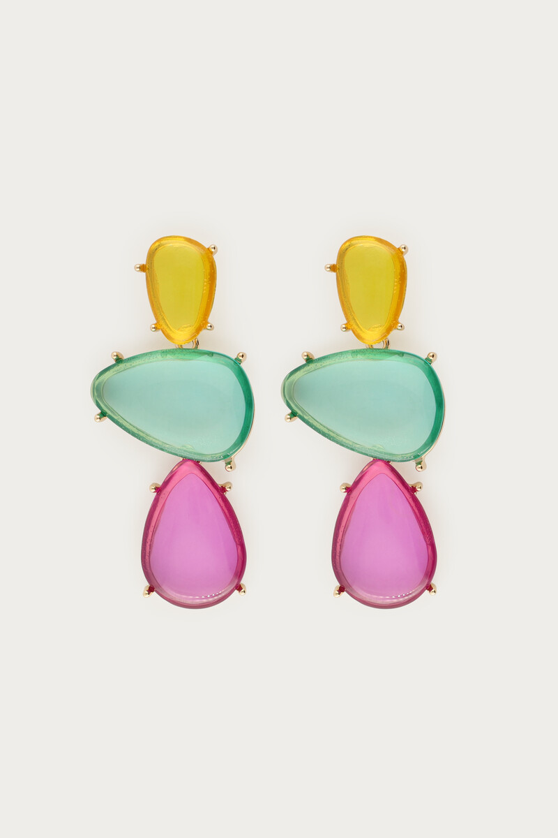 Boucles d'oreilles maxi vertes