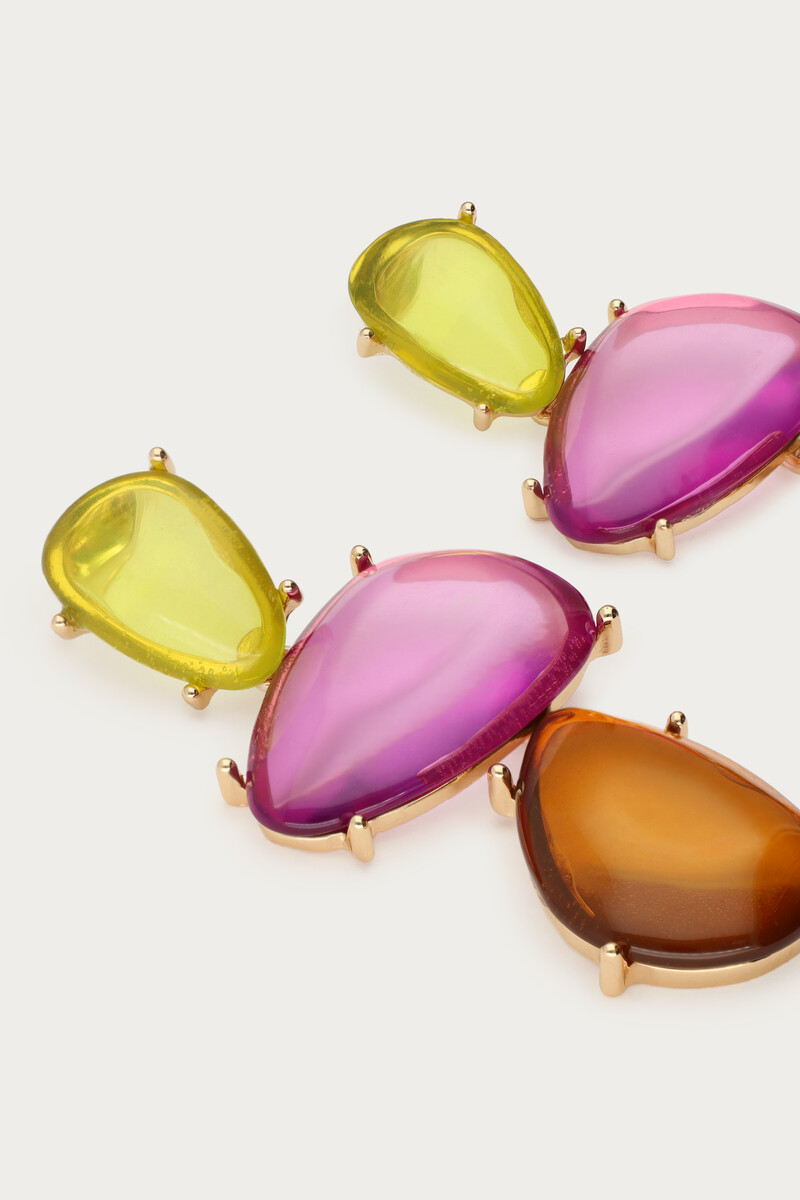 Statement earrings purple | My Jewellery