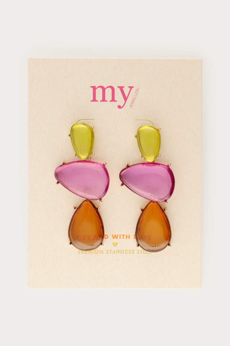 Statement earrings purple | My Jewellery