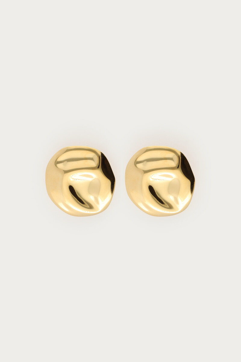 Statement earrings round button | My Jewellery