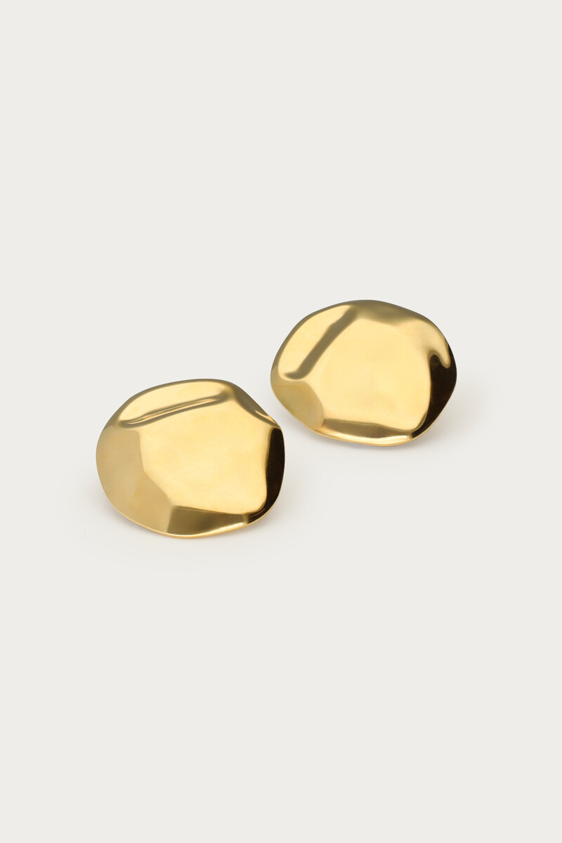 Statement earrings round button | My Jewellery