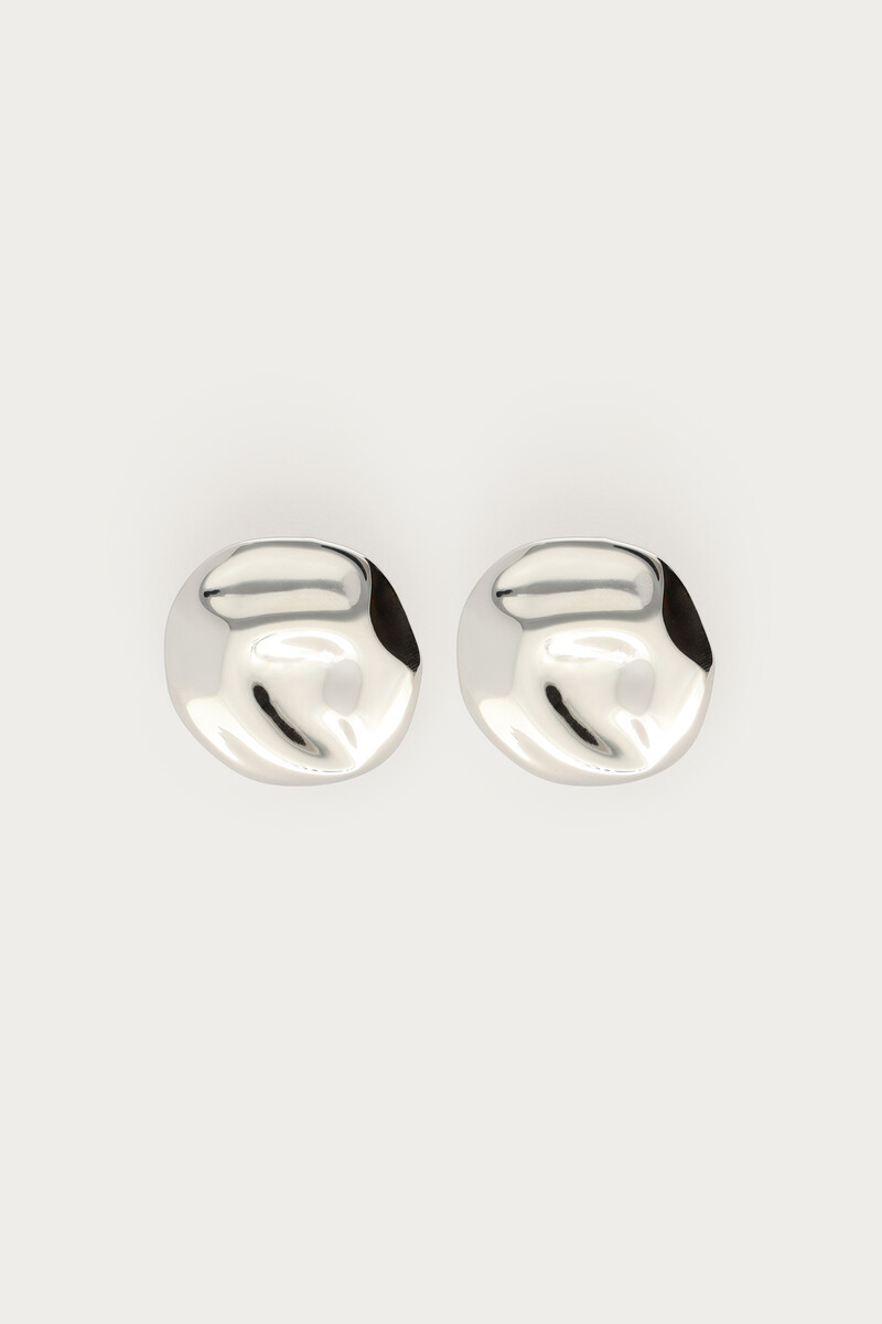 Statement earrings round button | My Jewellery