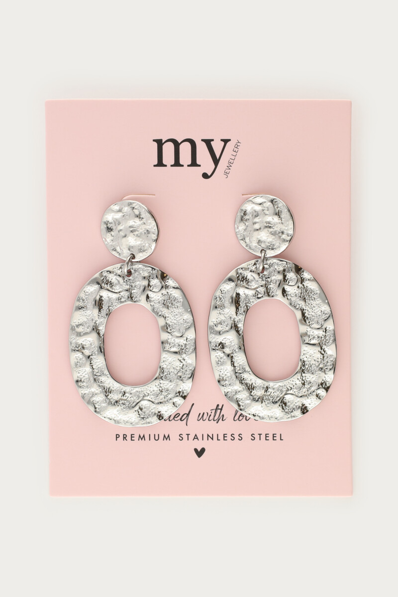 Statement earrings coin & large oval | My Jewellery