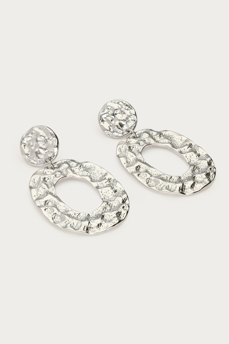 Statement earrings coin & large oval | My Jewellery