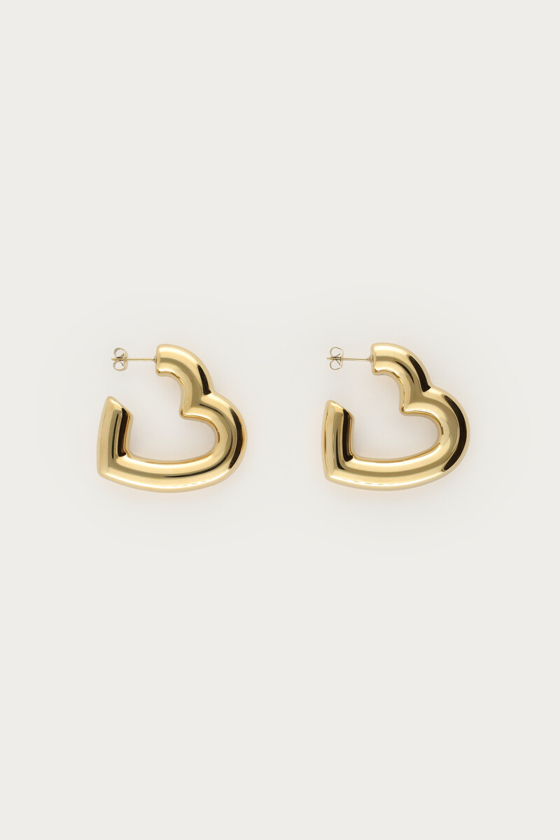 Statement earrings medium heart | My Jewellery