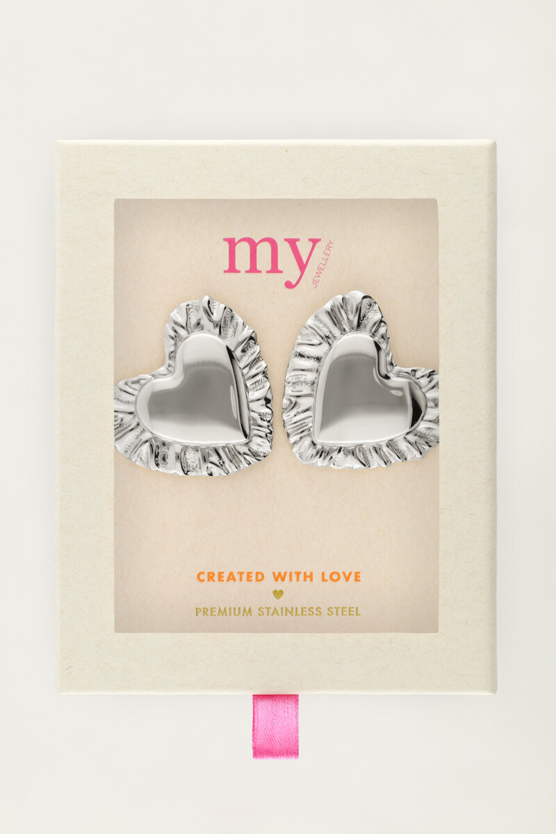 Statement earrings with heart | My Jewellery