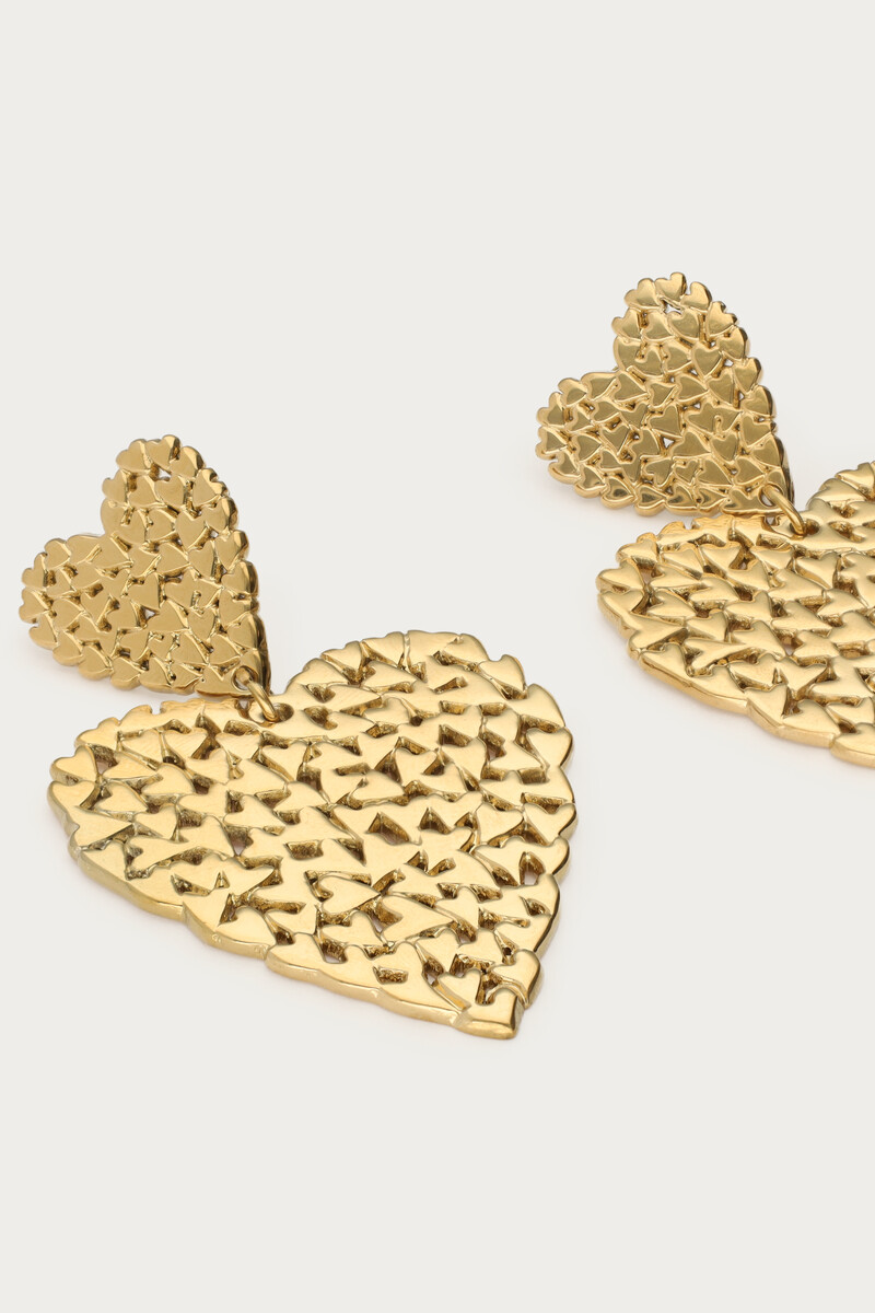 Statement earrings with hearts | My Jewellery