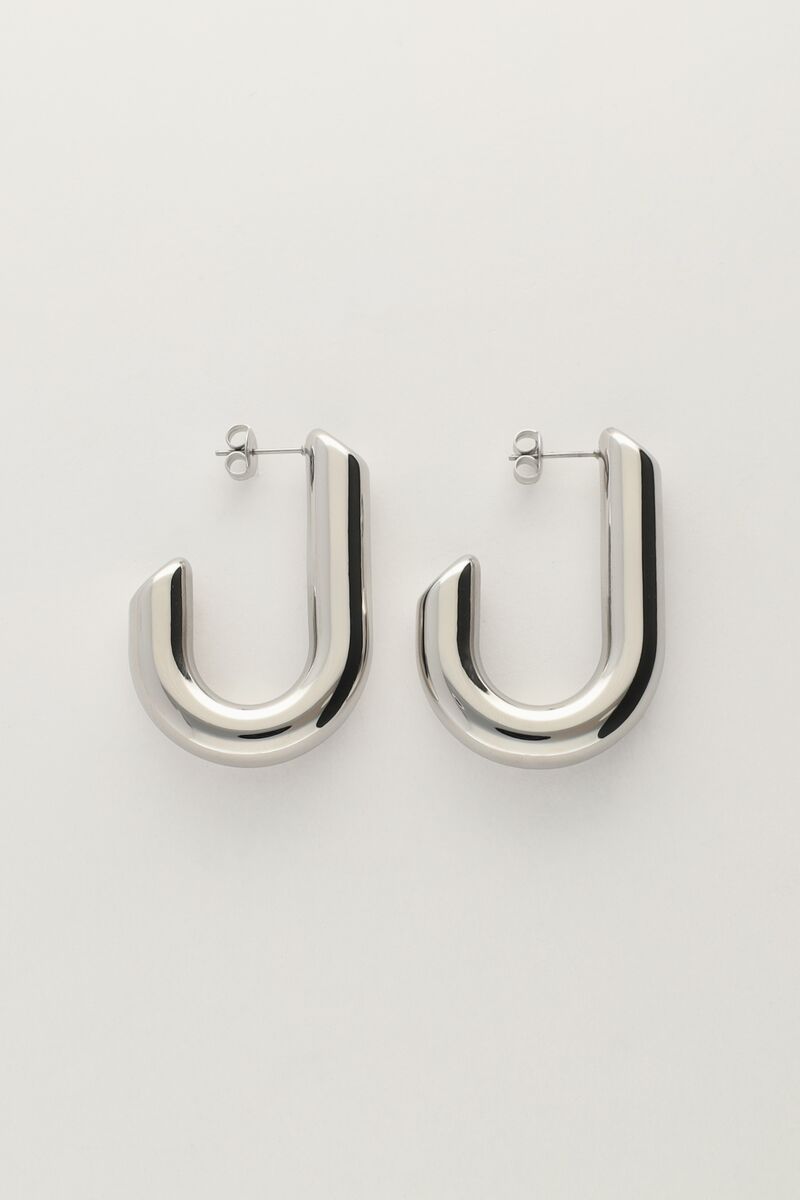 Statement ovale open oorhangers