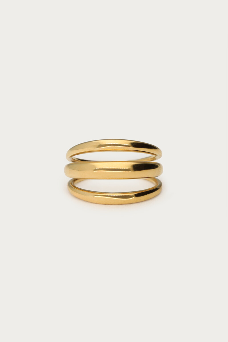 Bague maxi à trois rangs