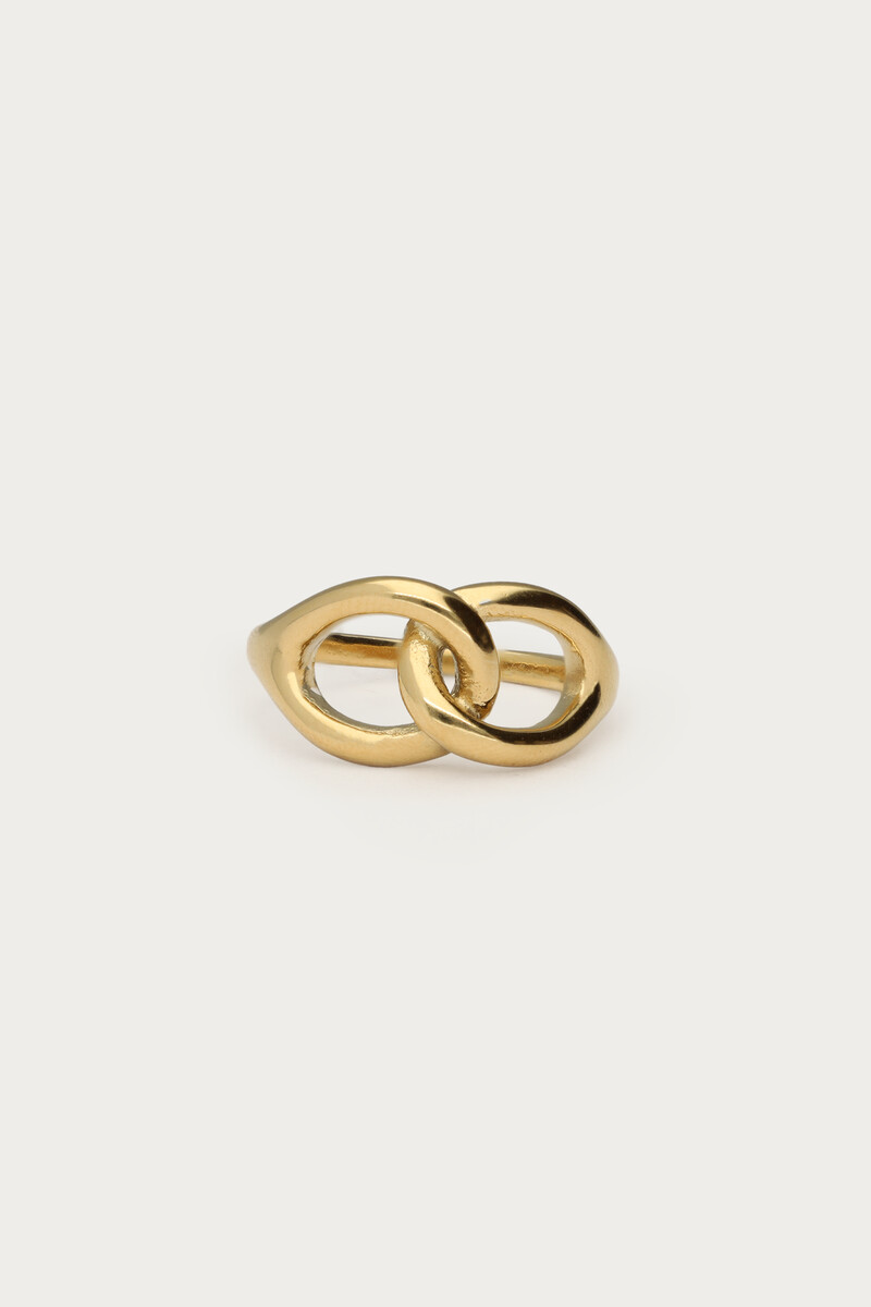 Bague maxi torsadée My Jewellery Doré 19 femme
