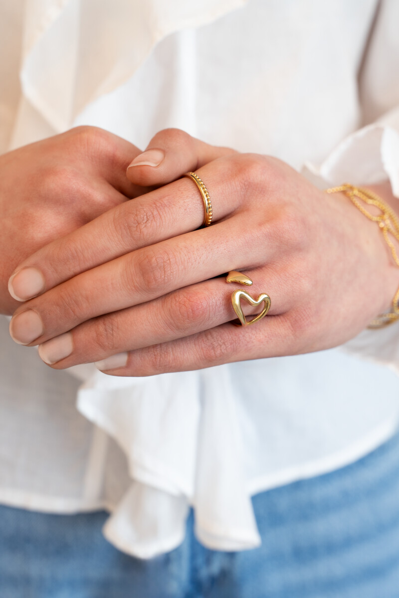 Statement ring two hearts | My Jewellery
