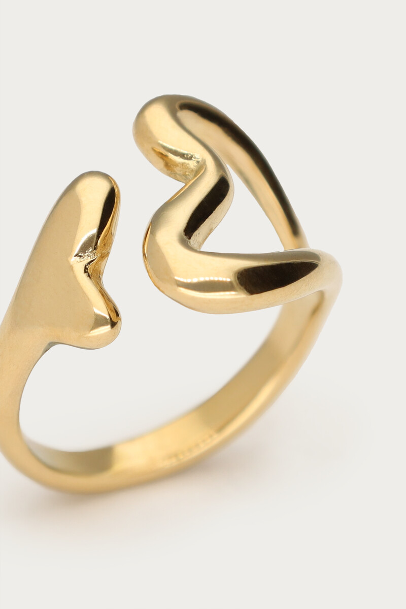 Statement ring two hearts | My Jewellery