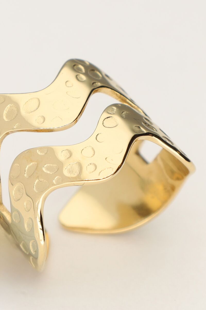 Statement ring with double wave | My Jewellery