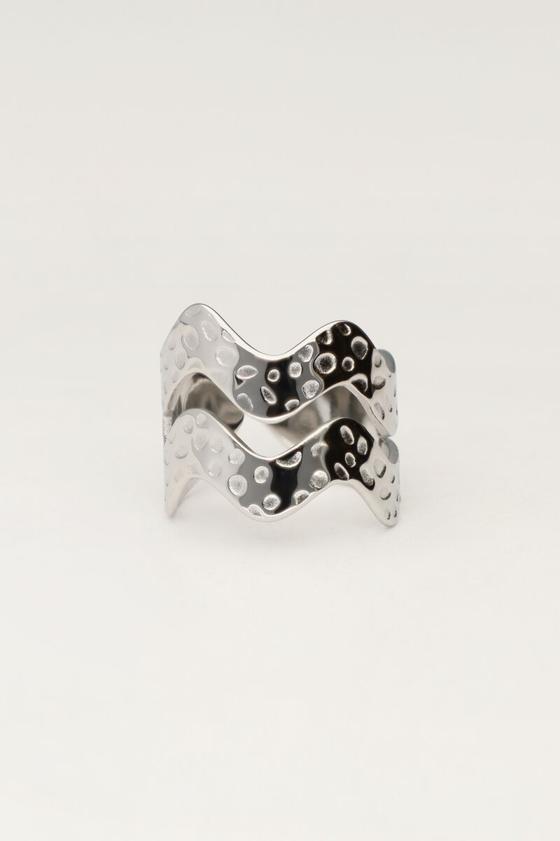 Statement ring with double wave | My Jewellery