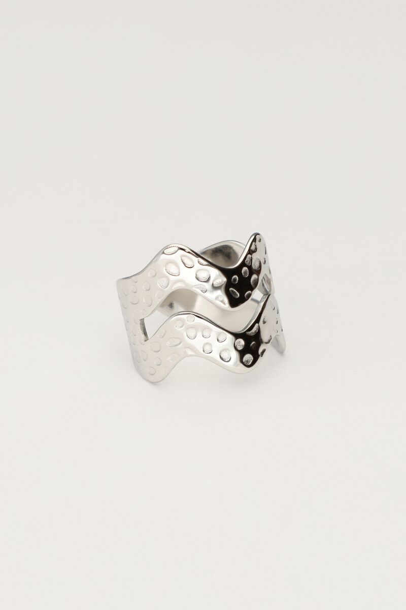 Statement ring with double wave | My Jewellery