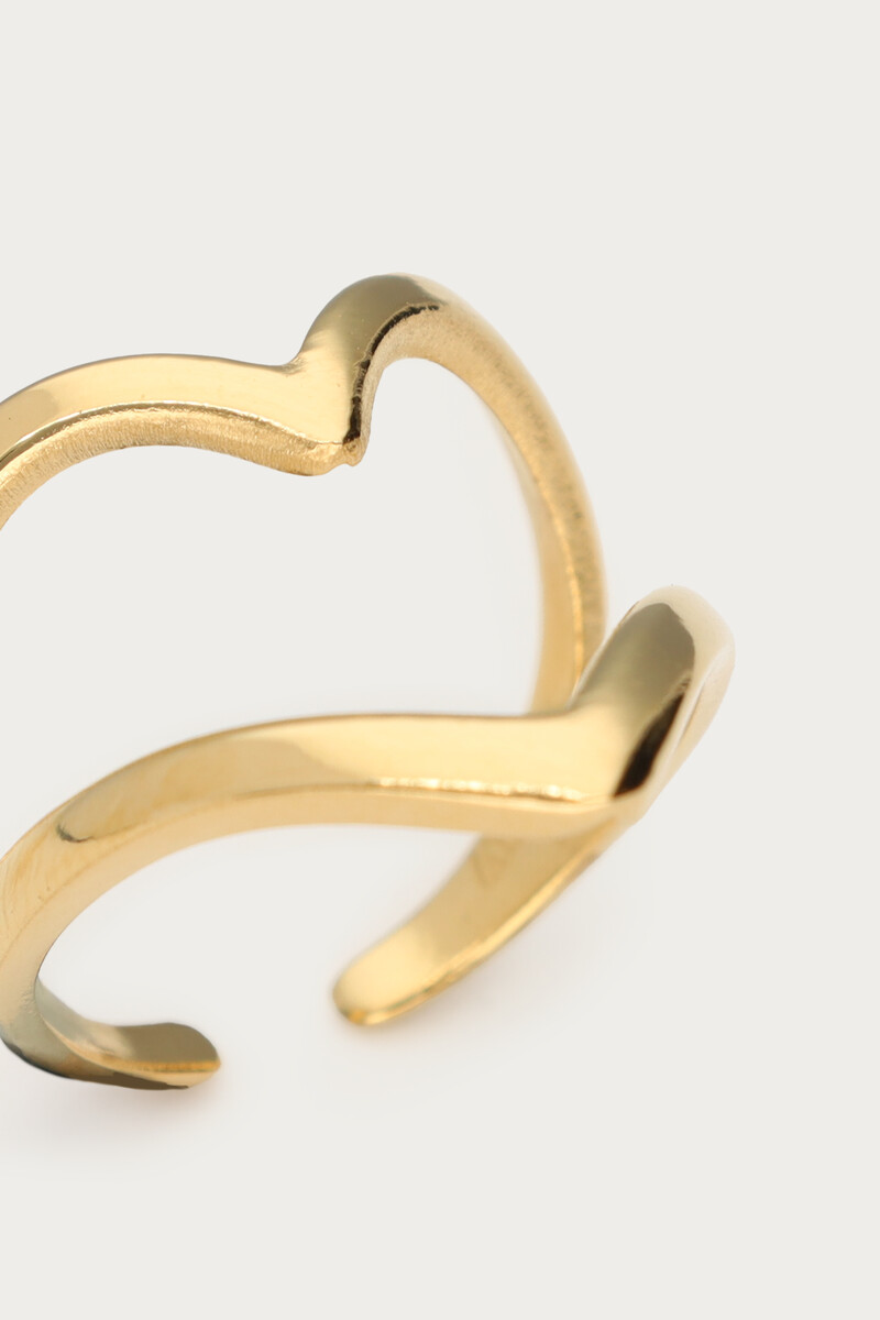 Statement ring with large open heart | My Jewellery