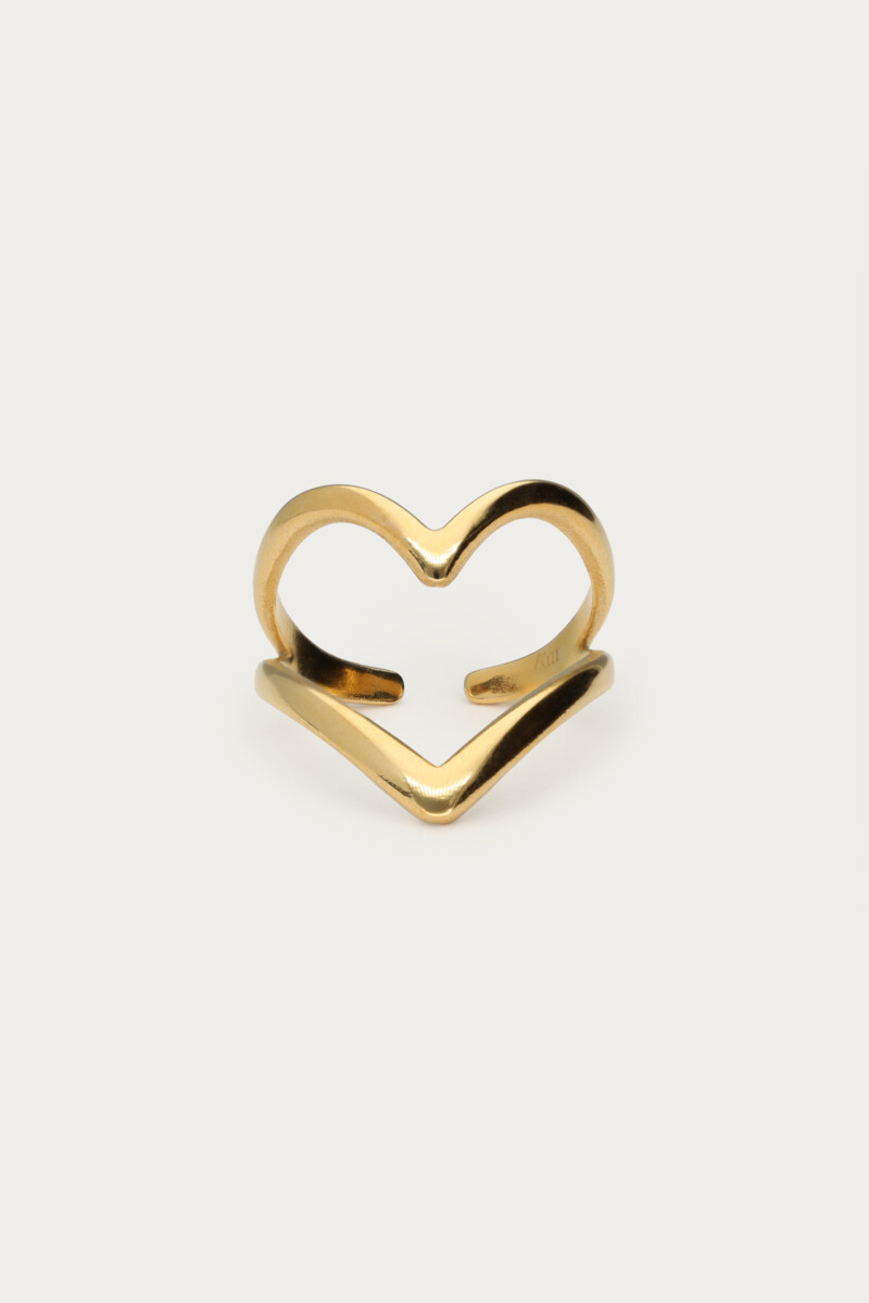 Statement ring with large open heart | My Jewellery