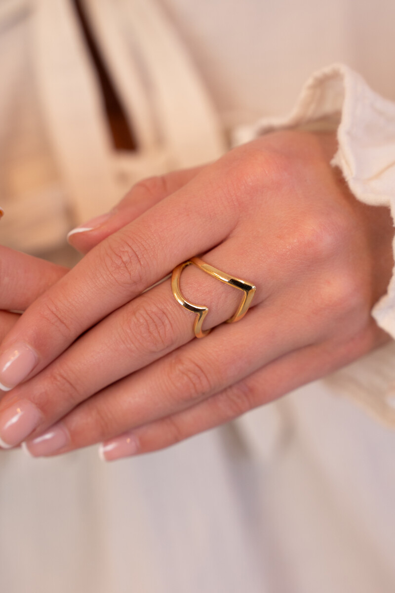 Statement ring with large open heart | My Jewellery