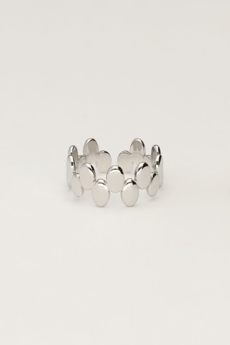 My jewellery Statement ring met ovalen details
