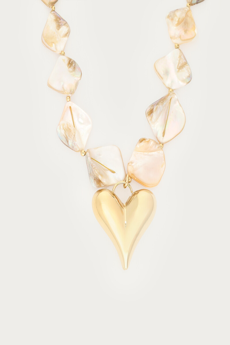 Statement shell necklace with heart | My Jewellery