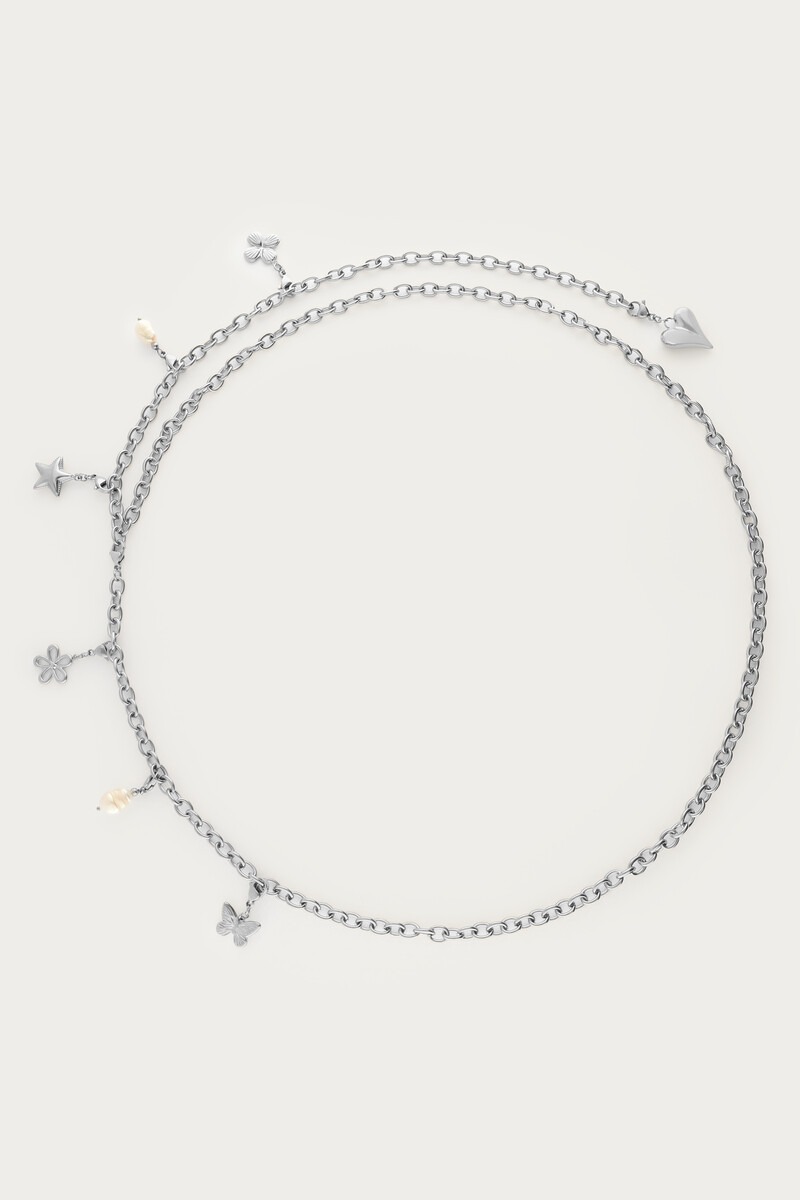 Statement Bauchkette mit Charms