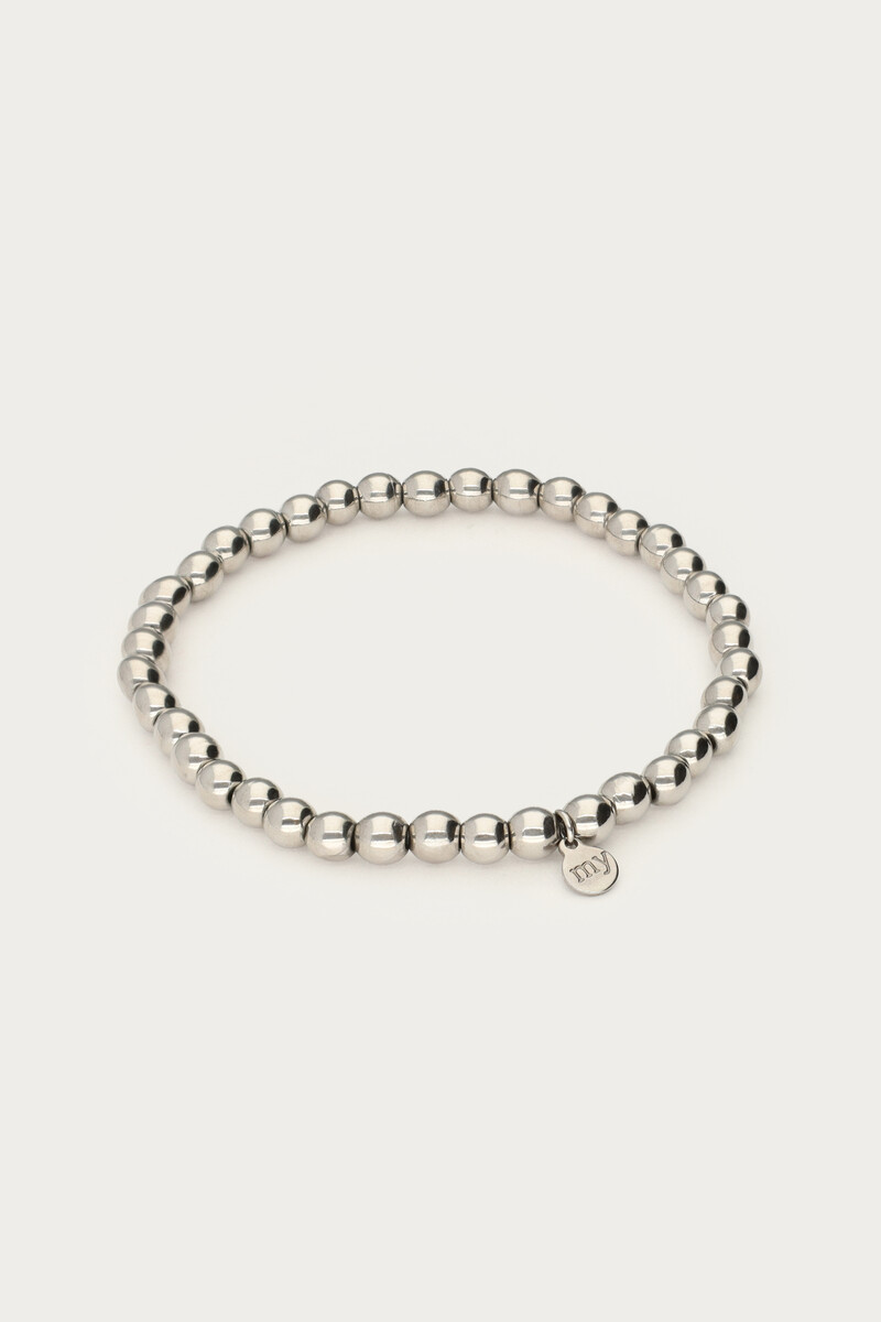 Stretch bracelet steel beads | My Jewellery
