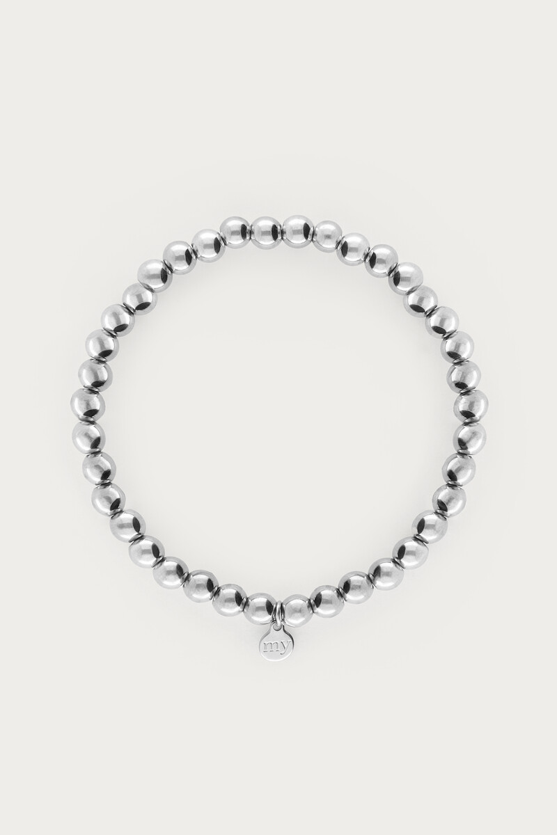 Stretch bracelet steel beads | My Jewellery