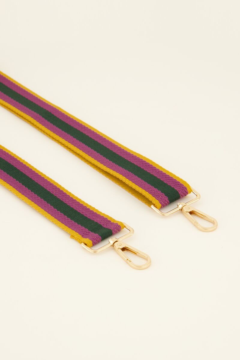 Striped multicoloured bag strap | My Jewellery